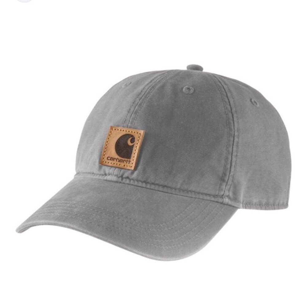 Carhartt Gray Cap with Brown Logo Patch